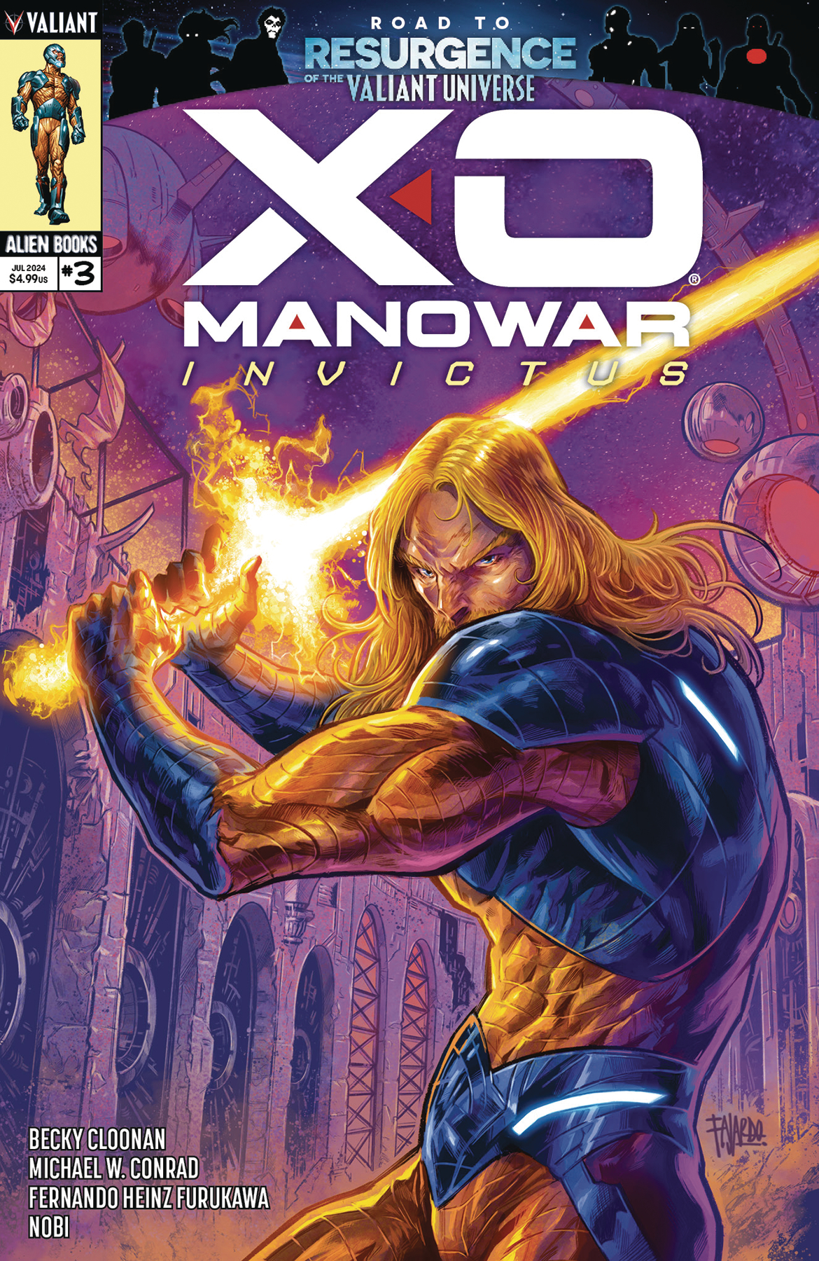 X-O Manowar Invictus #3 Cover A Fajardo (Of 4)