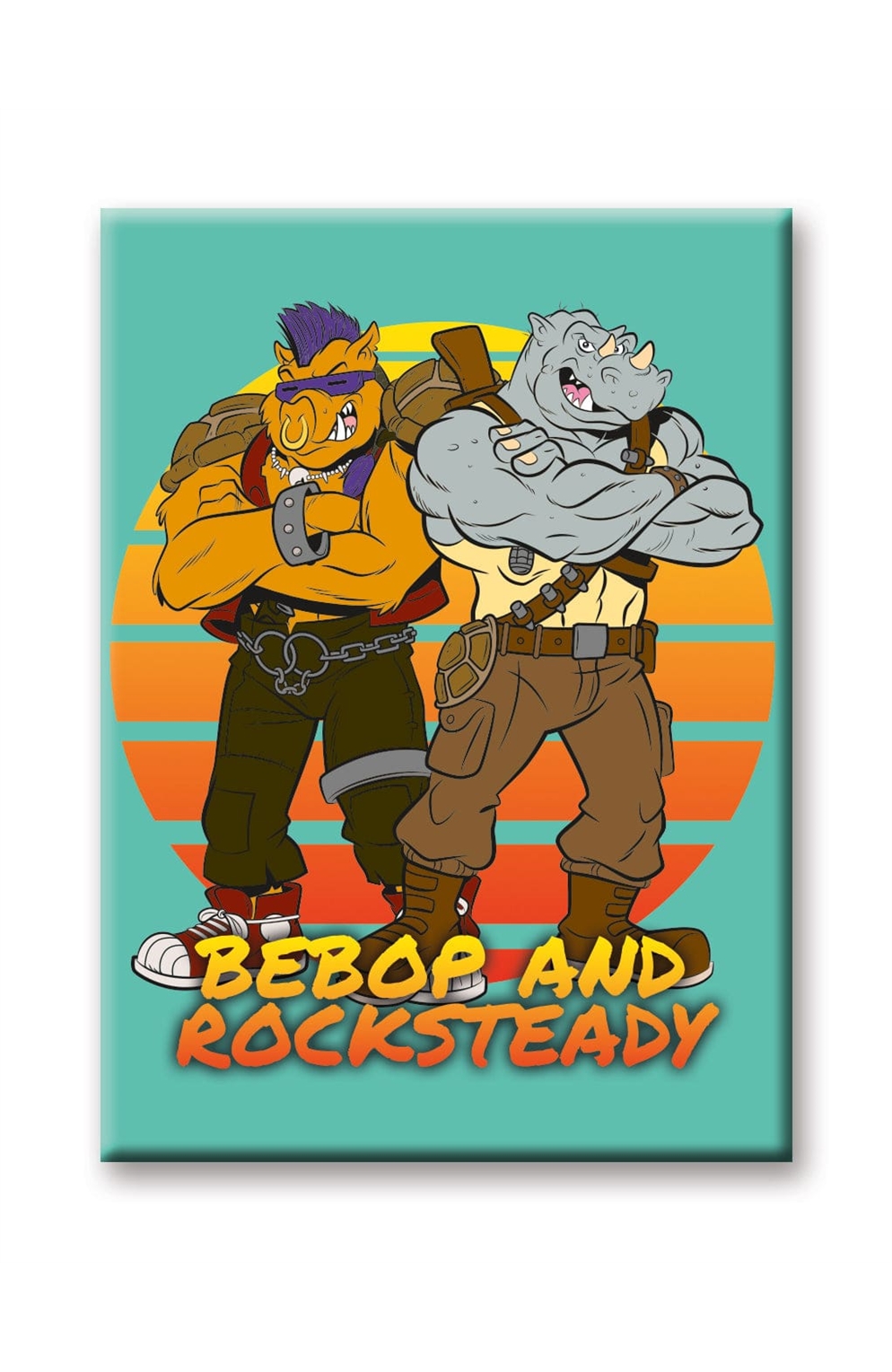 Teenage Mutant Ninja Turtles - Bebop & Rocksteady Flat Magnet