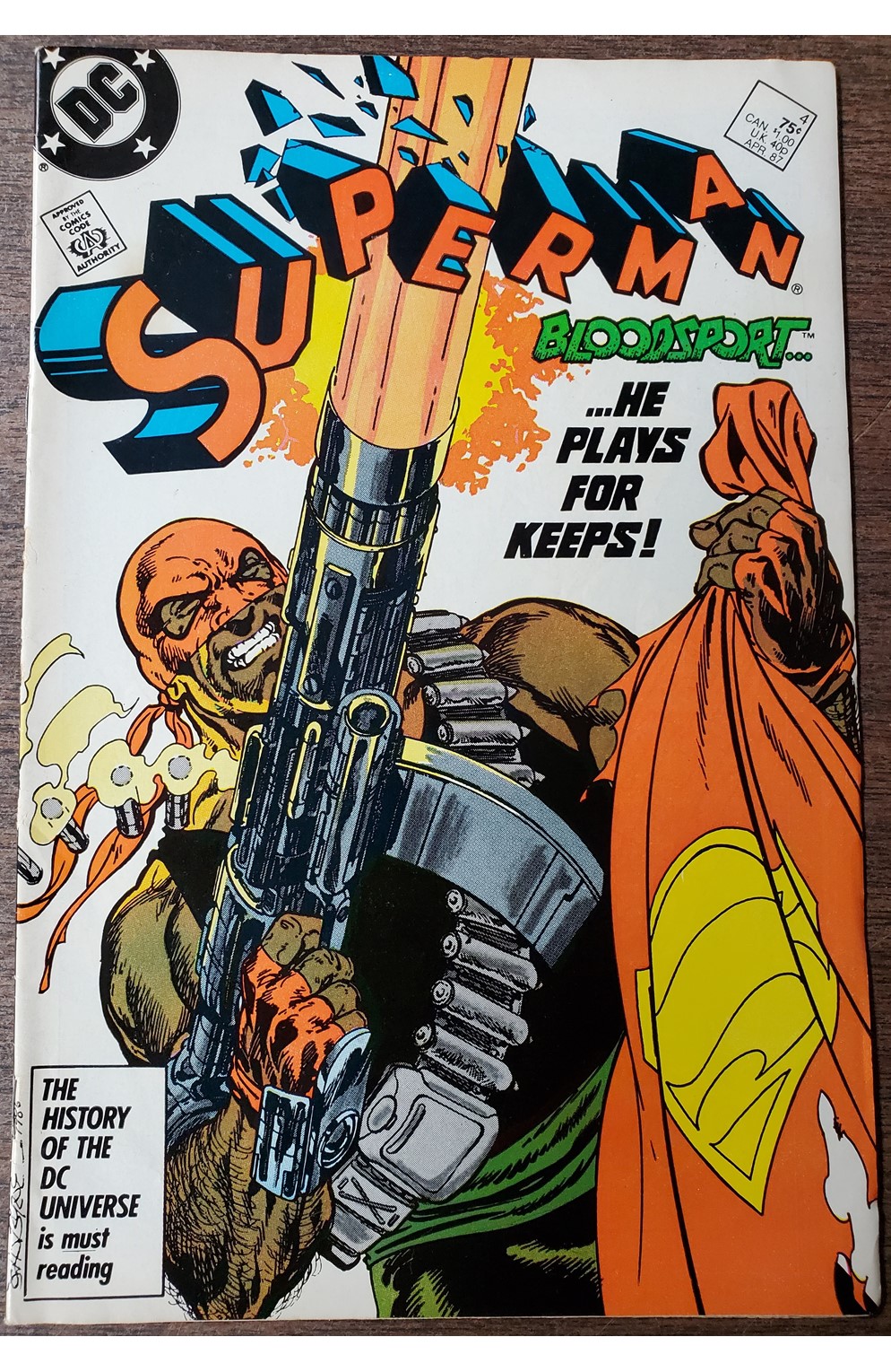 Superman #4 (DC 1987) 1st App Bloodsport