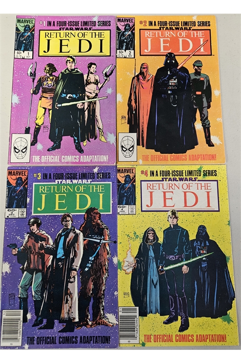 Star Wars Return of The Jedi #1-4 (Marvel 1983) Set