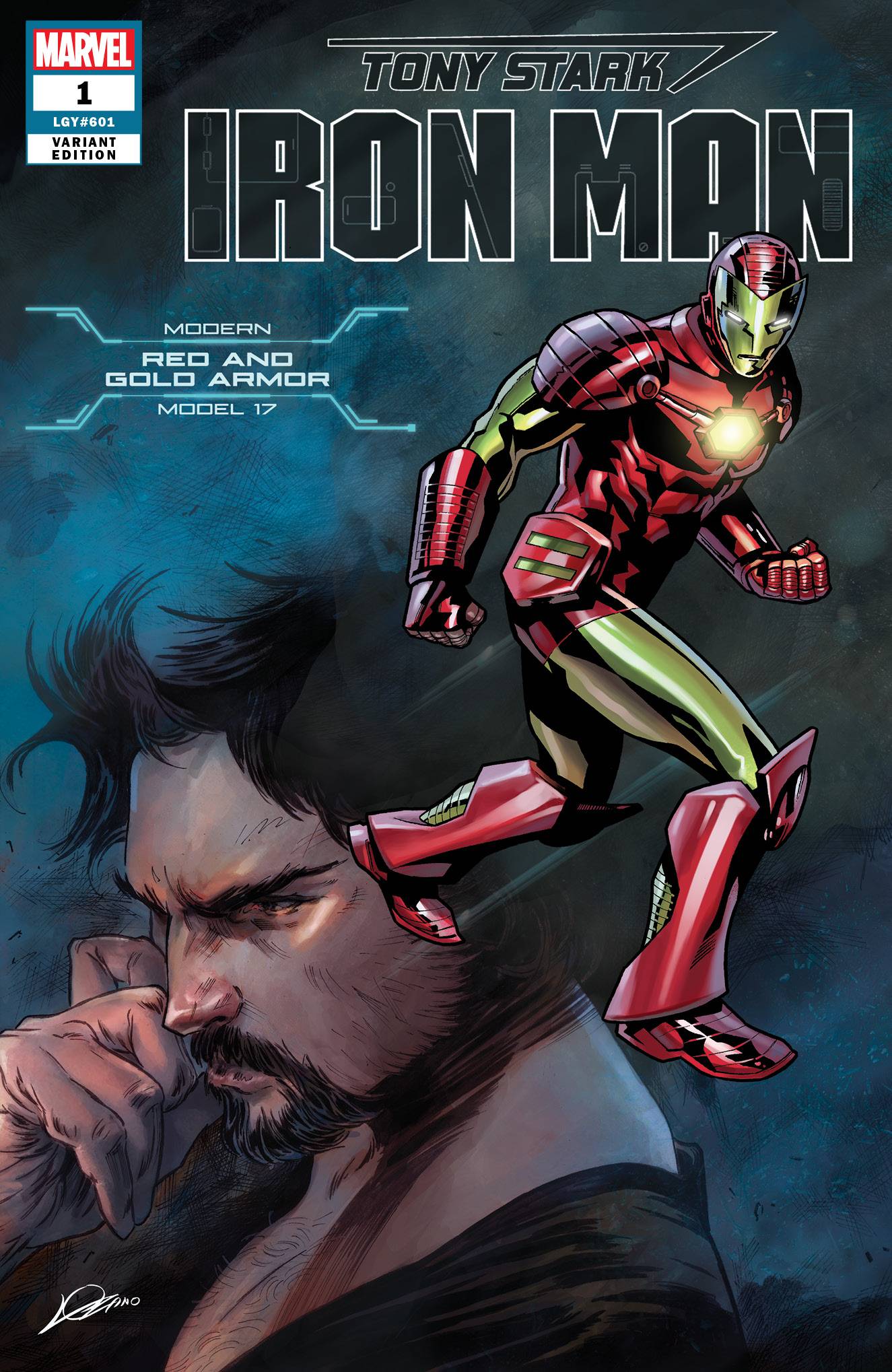 Tony Stark Iron Man #1 Heroes Reborn Kurt Armor Variant (2018)