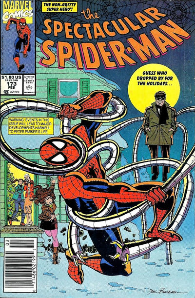 The Spectacular Spider-Man #173 [Newsstand]-Fine (5.5 – 7)