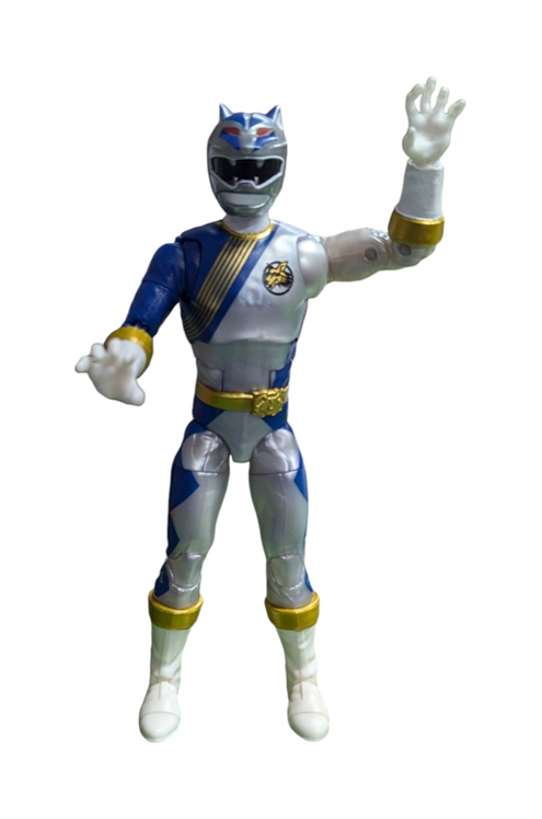 2022 Hasbro Power Rangers Wild Force Grey Ranger Complete Pre-Owned