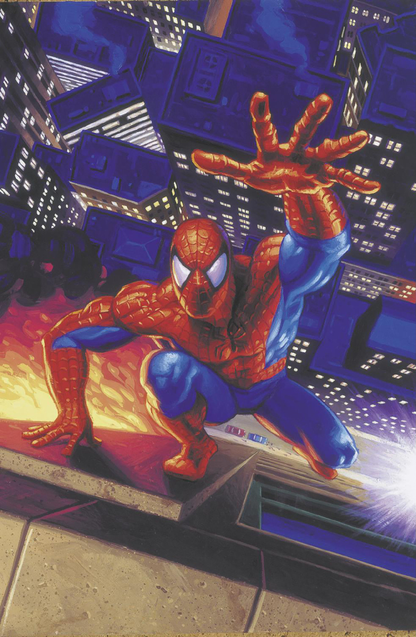 Amazing Spider-Man #42 Greg and Tim Hildebrandt Spider-Man Marvel Masterpieces III Virgin Variant (Gang War) 1for 50 Incentive