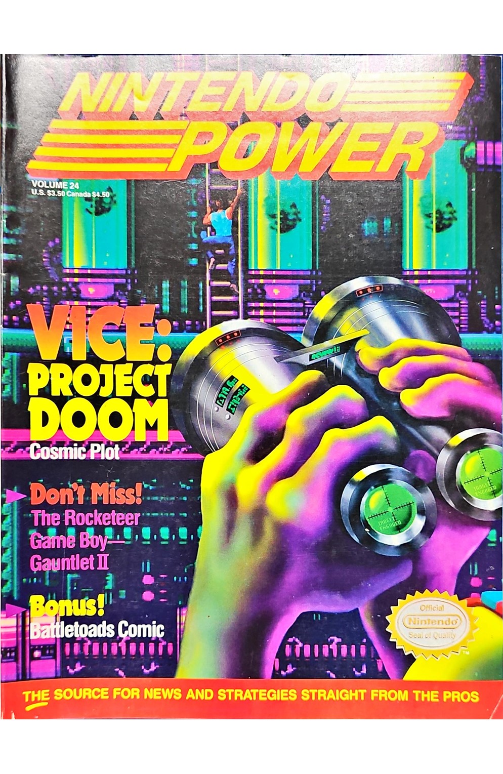 Nintendo Power Volume 24 Vice: Project Doom With Poster