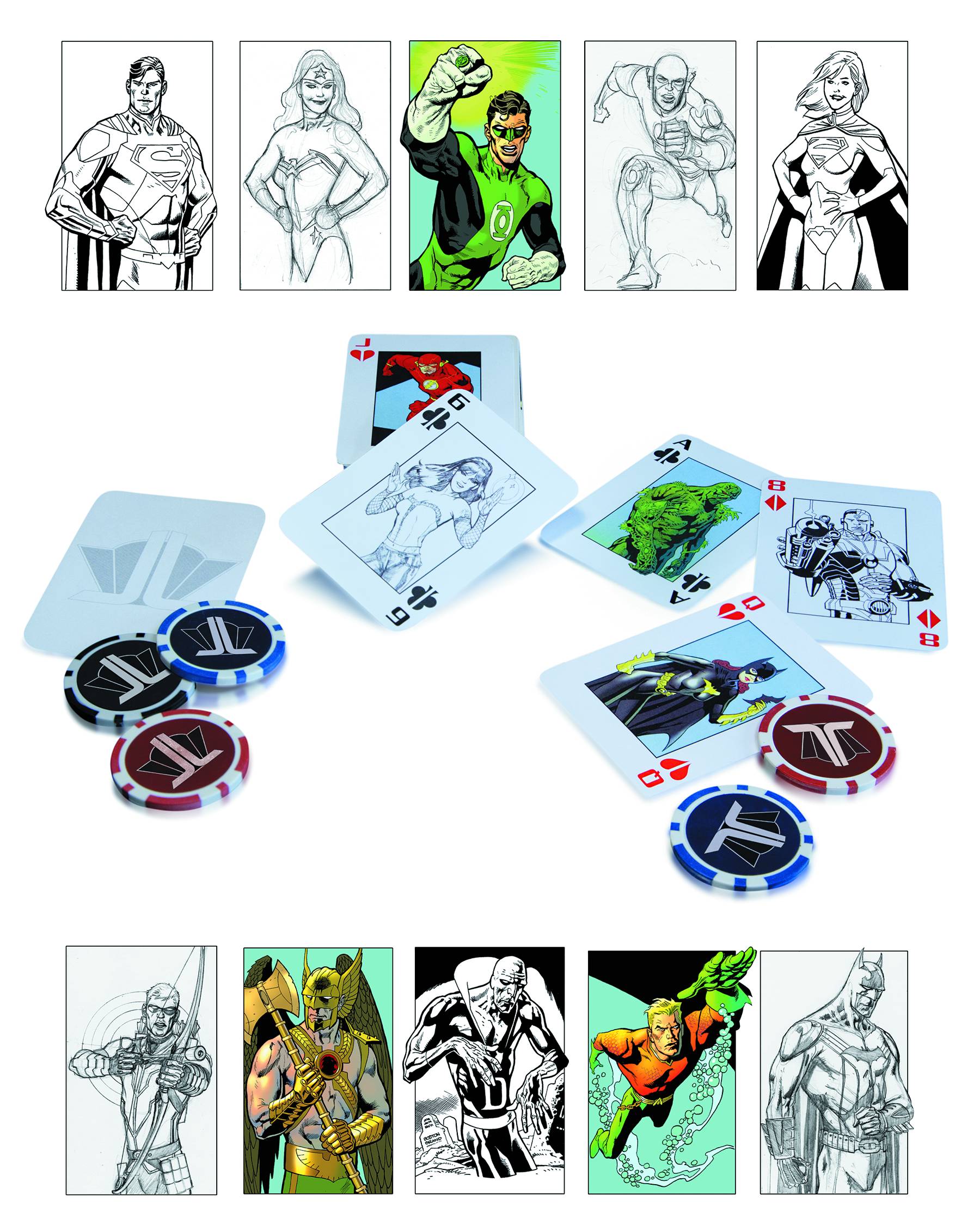 DC Comics Justice League Starter Poker Set