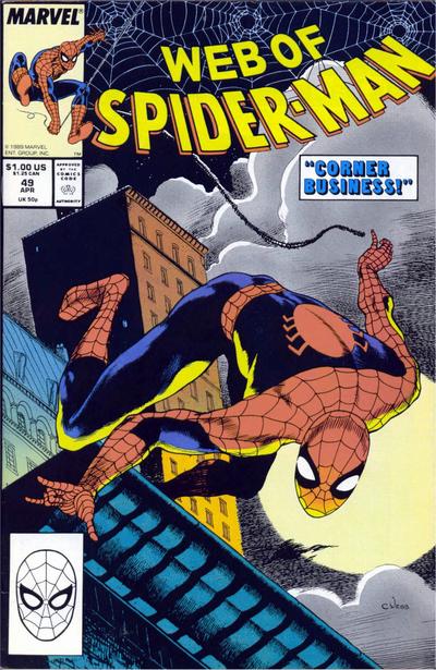 Web of Spider-Man #49 [Direct]-Fine (5.5 – 7)