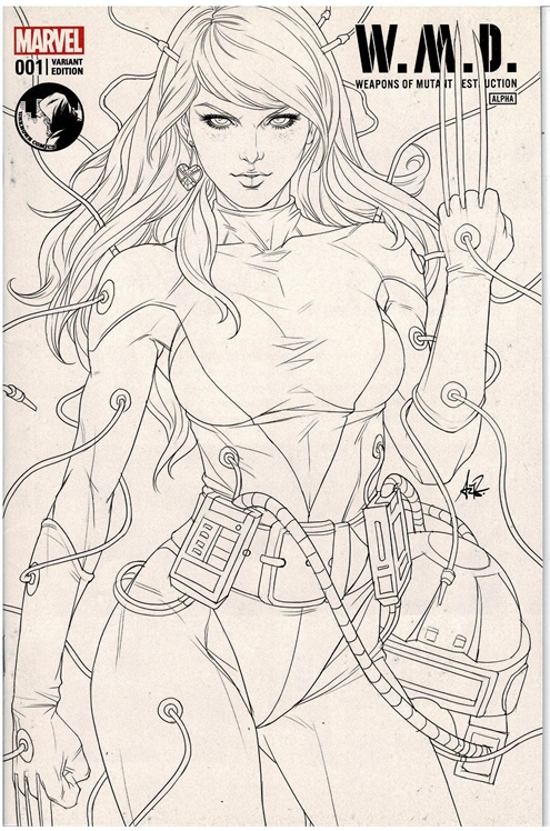 Weapons of Mutant Destruction: Alpha #1 [Artgerm Sketch Variant, Unknown Comics Cover] - Vf-
