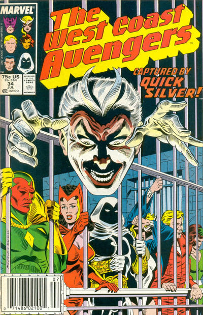 West Coast Avengers #34 [Newsstand]-Very Good (3.5 – 5)