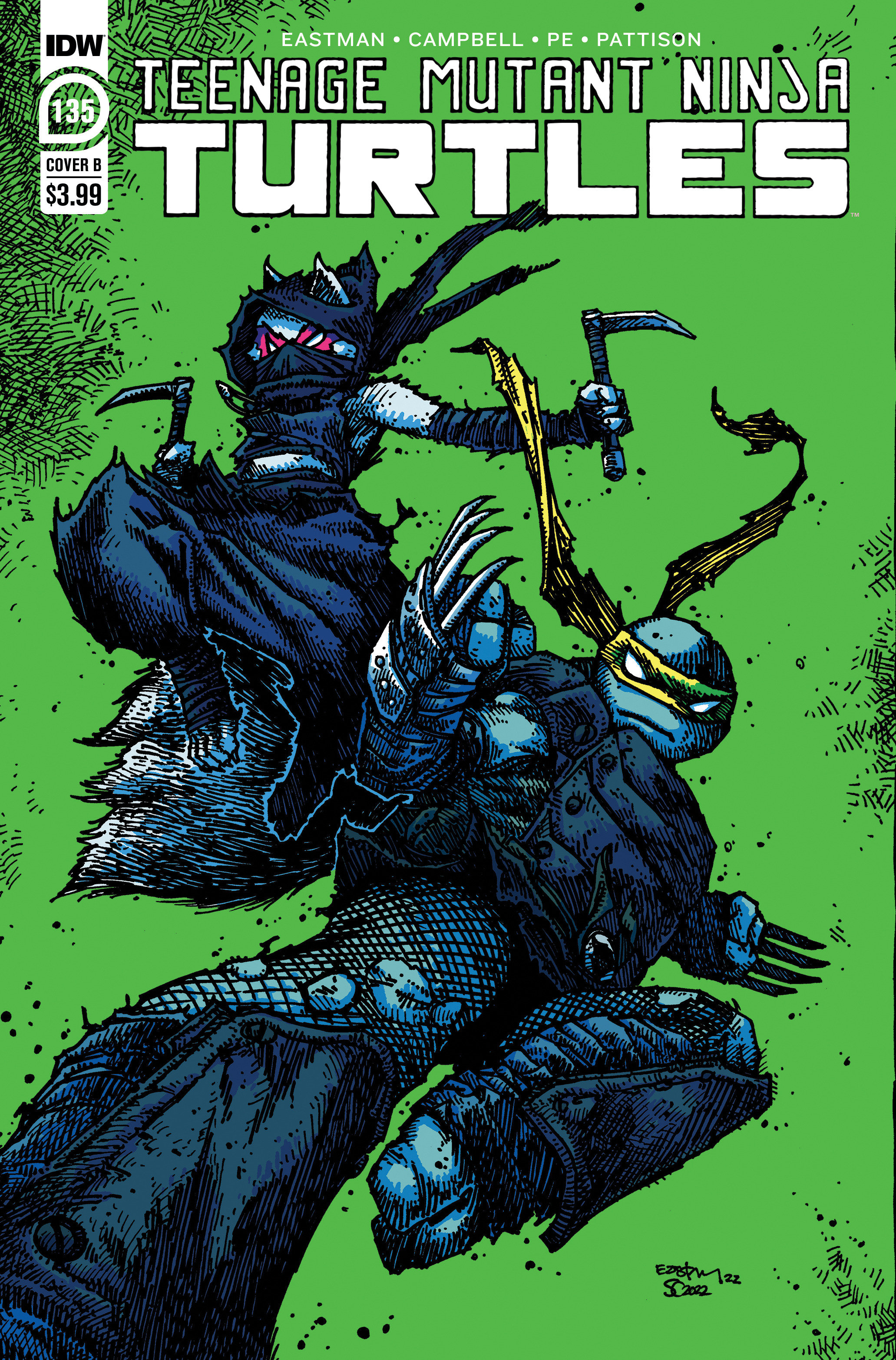Teenage Mutant Ninja Turtles Ongoing #135 Cover B Eastman (2011)