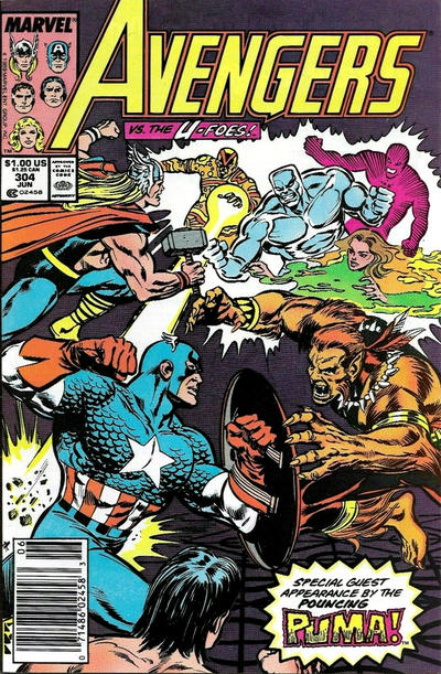 The Avengers #304 [Newsstand]-Very Fine- 