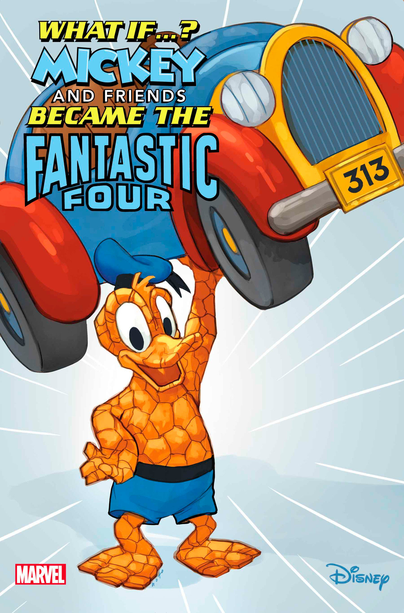 Marvel & Disney What If...? Mickey & Friends Became The Fantastic Four #1 Phil Noto Donald Duck The Thing Variant