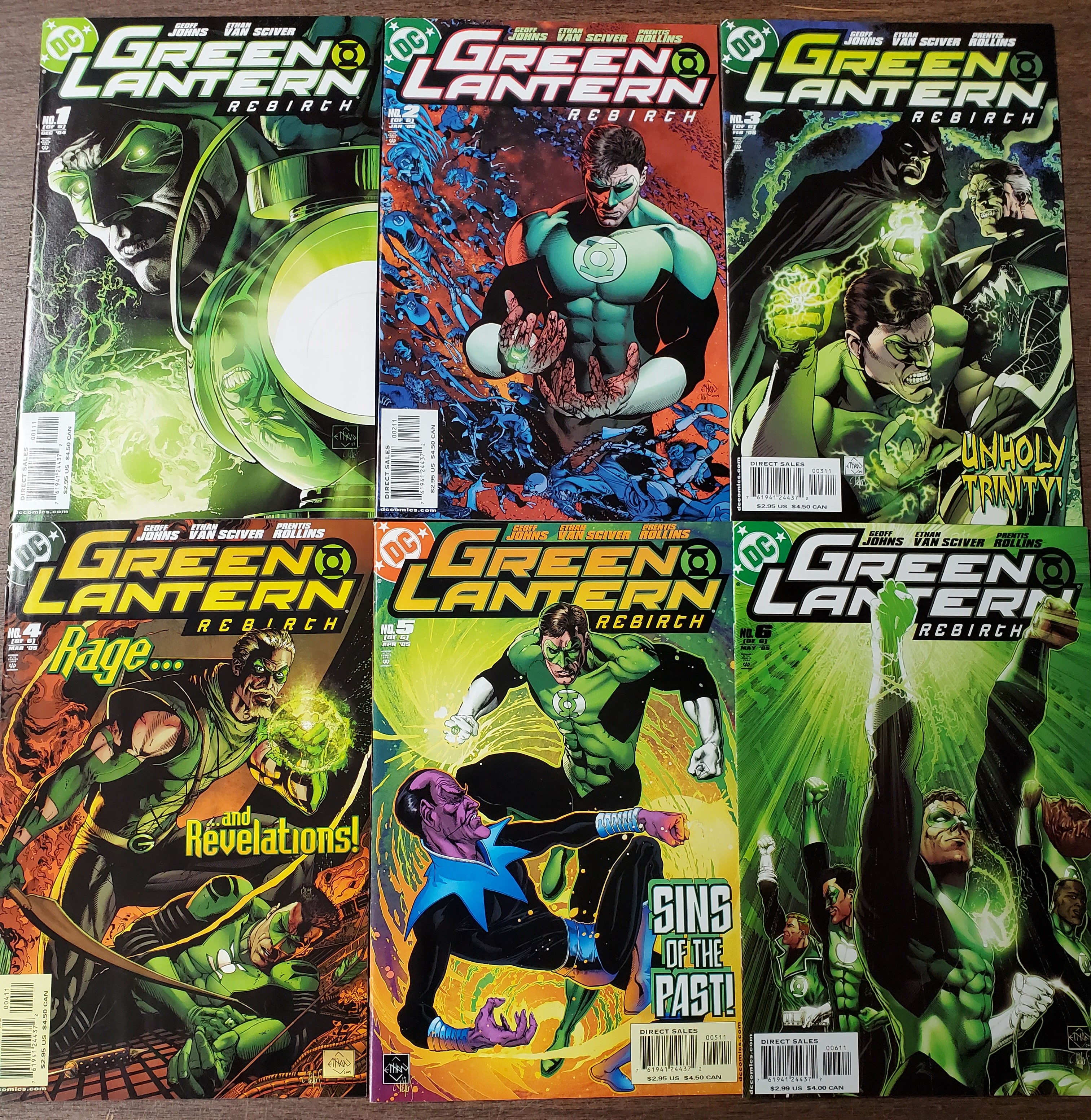 Green Lantern Rebirth #1-6 (DC 2004) Set