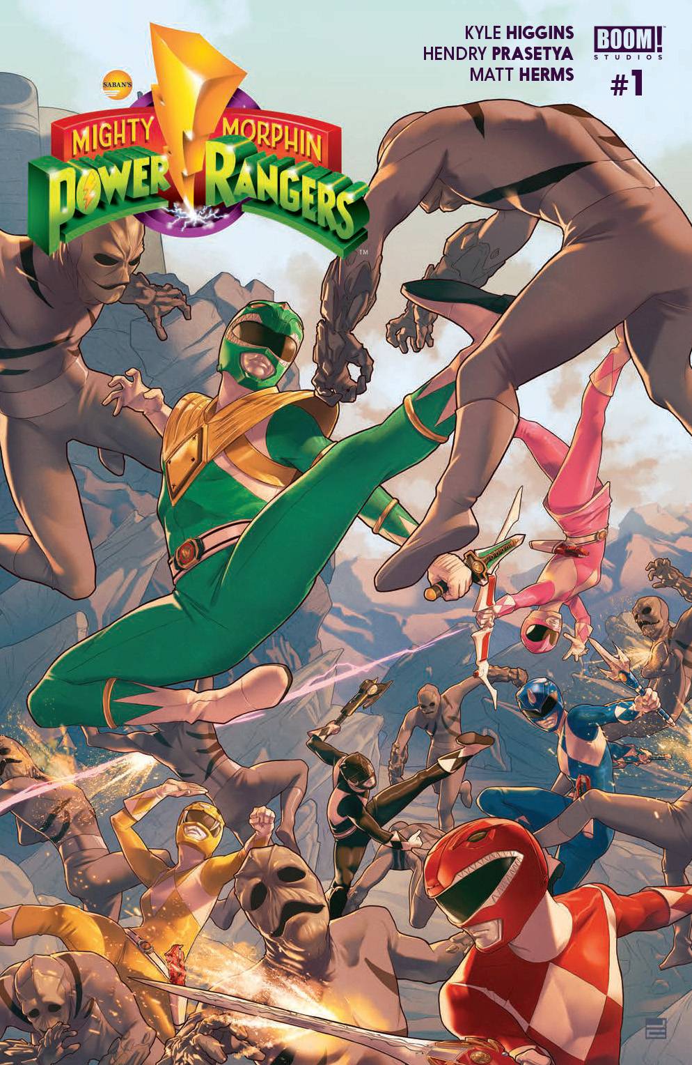 Mighty Morphin Power Rangers #1 Main Cover