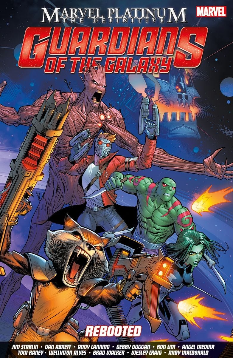 Marvel Platinum Definitive Guardians of the Galaxy Rebooted Graphic Novel Uk Edition