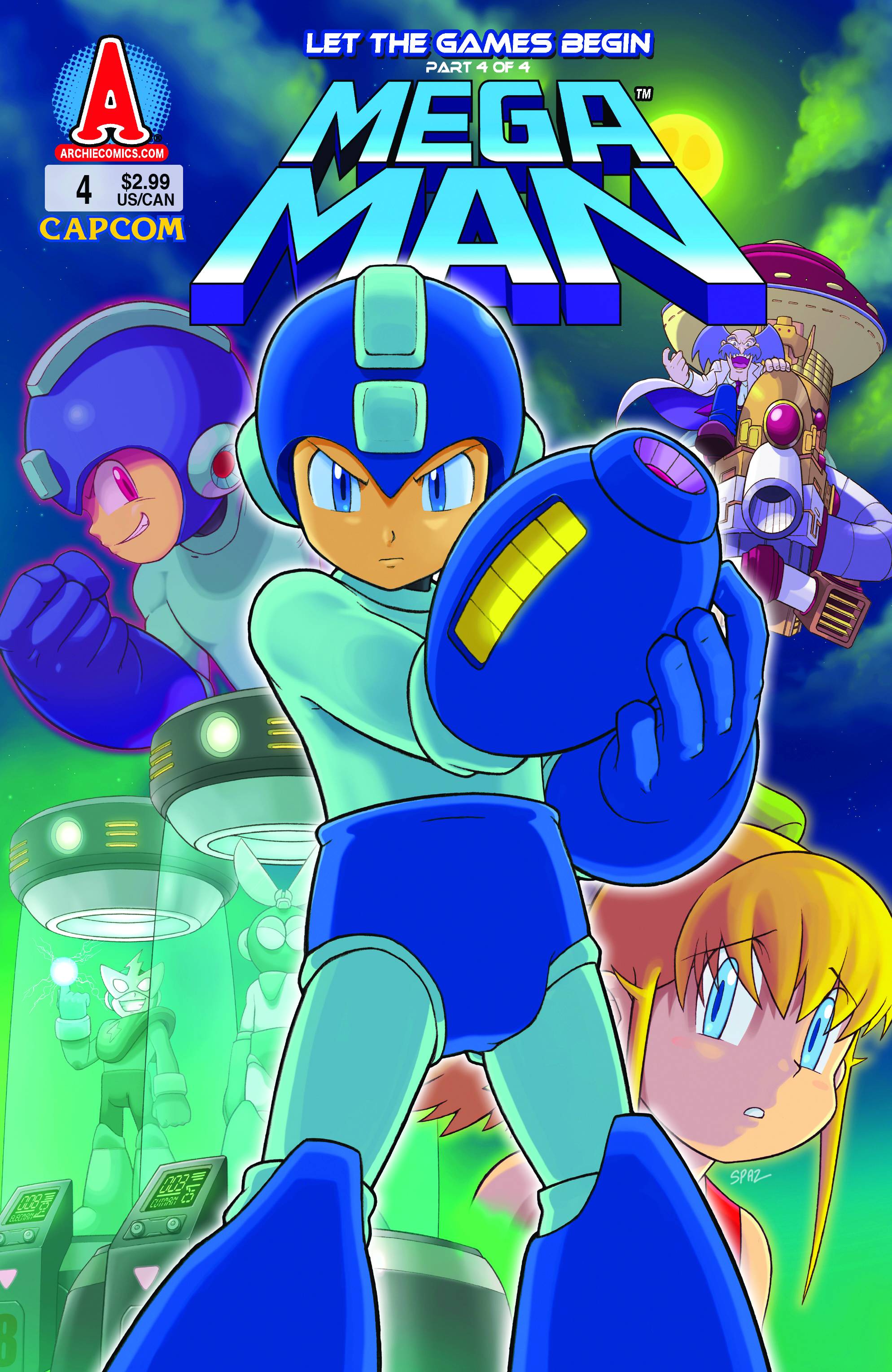 Mega Man #4 Spaz Cover