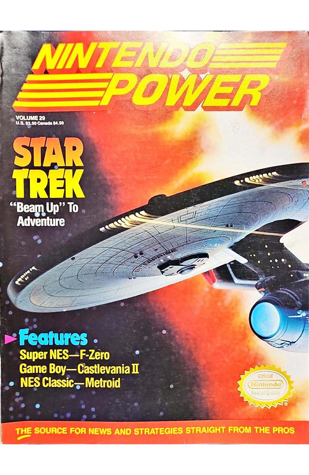Nintendo Power Volume 29 Star Trek With Poster