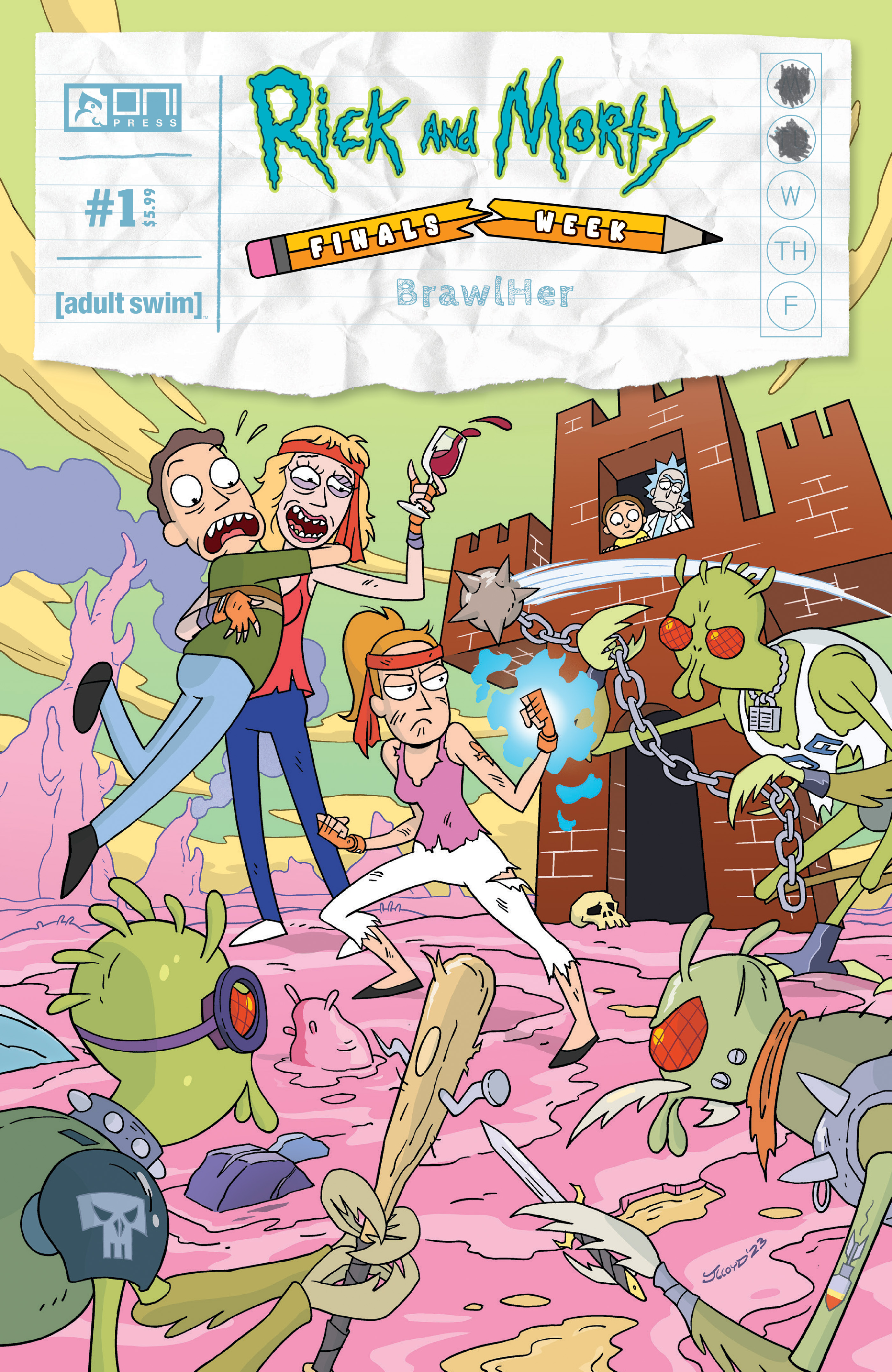 Rick and Morty Presents Finals Week Brawlher #1 Cover B James Lloyd Variant (Of 5)