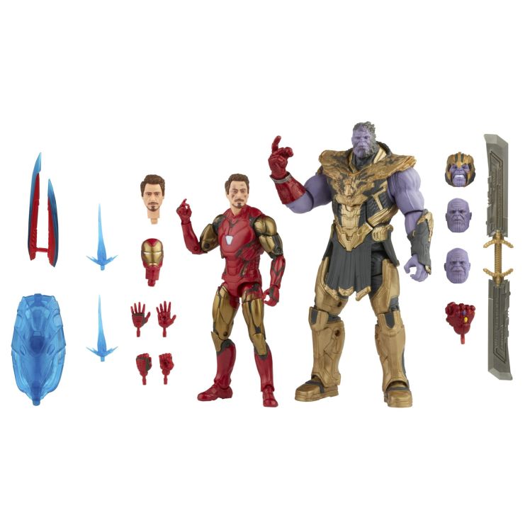 Marvel Legends Iron Man Mark 85 Vs. Thanos 6 Inch Action Figures 2 Pack