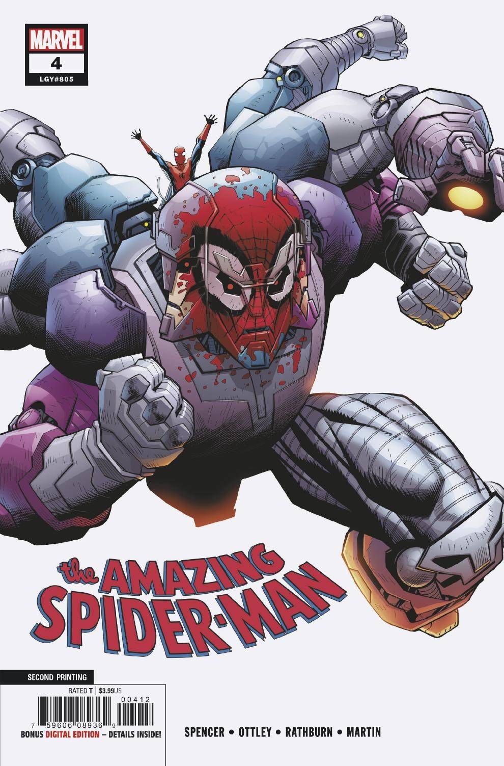 Amazing Spider-Man #4 2nd Printing Ottley Variant (2018)