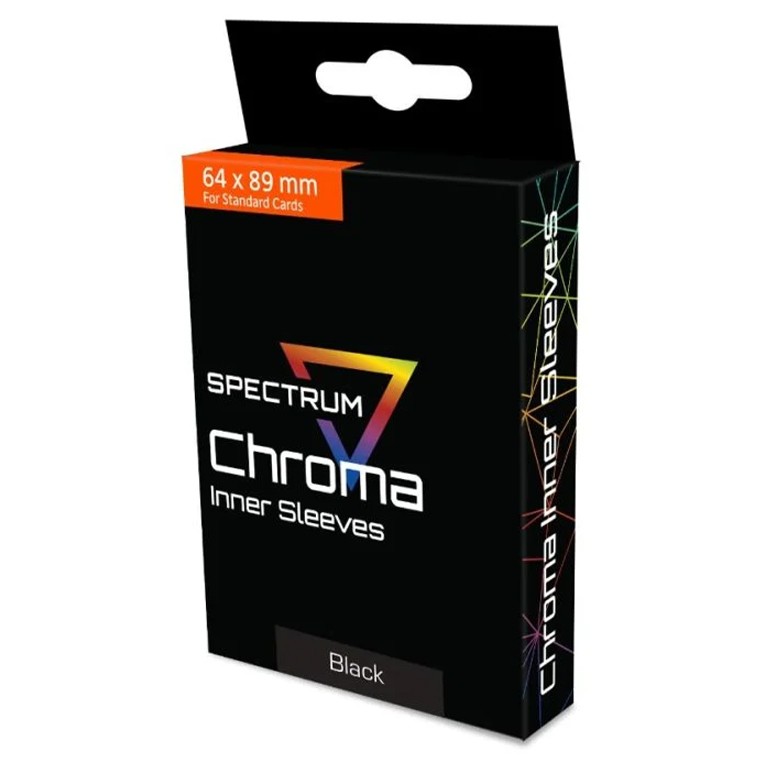 Spectrum Chroma Standard Size (64X89mm) Inner Sleeves - Black (100)