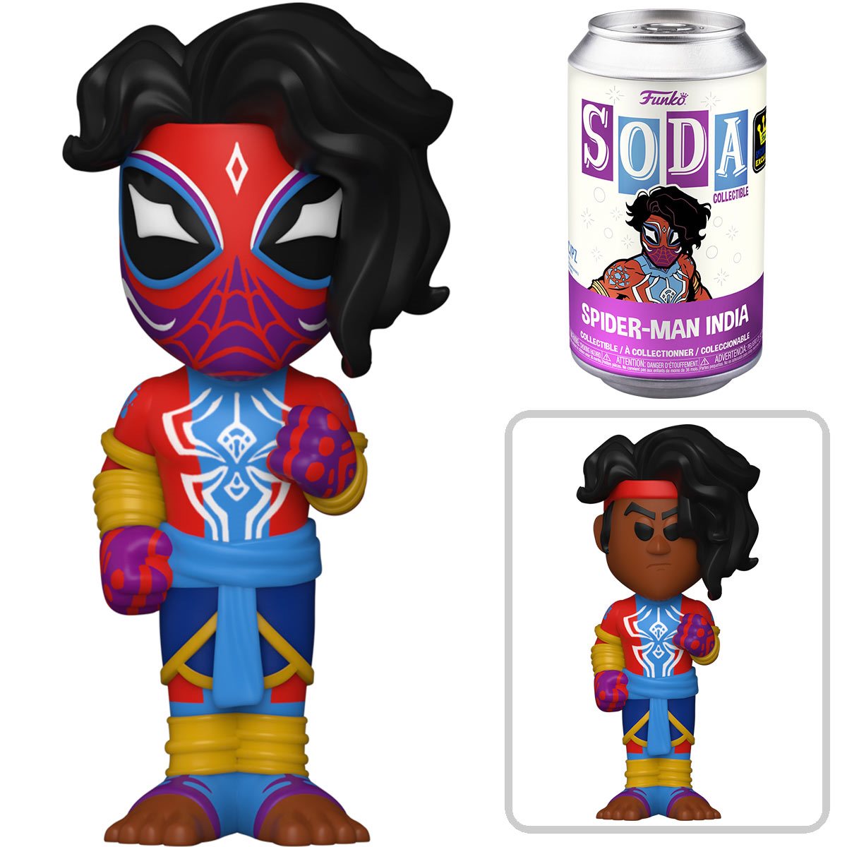 Spider-Man Across The Spider-Verse Spider-Man India Soda Vinyl Figure - Specialty Series