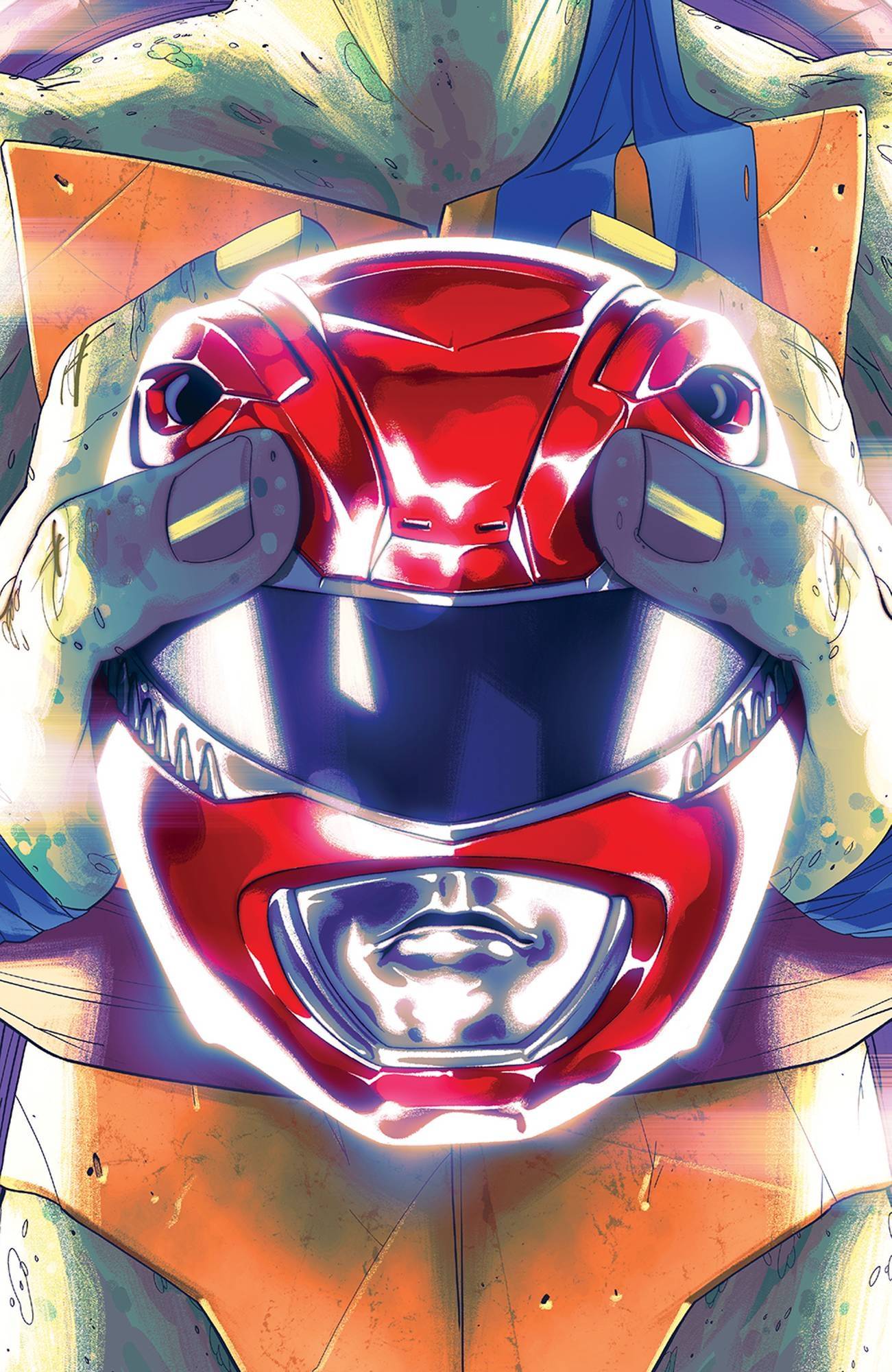 Power Rangers Teenage Mutant Ninja Turtles #1 Gino Montes Full-Art "Leo" Helmet Variant