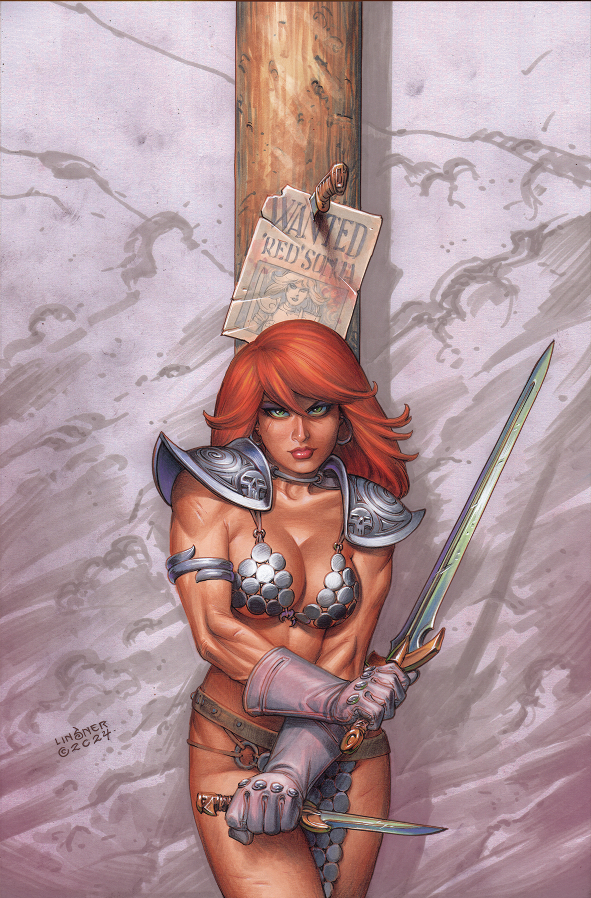 Red Sonja 2023 #14 Cover I 1 for 15 Incentive Linsner Virgin