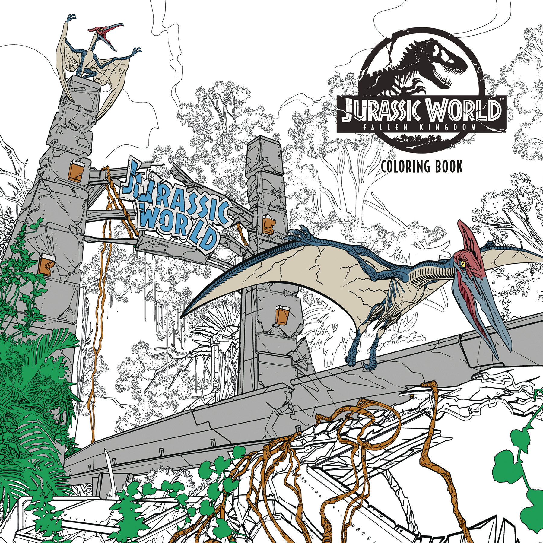 Jurassic World Fallen Kingdom Coloring Book Graphic Novel