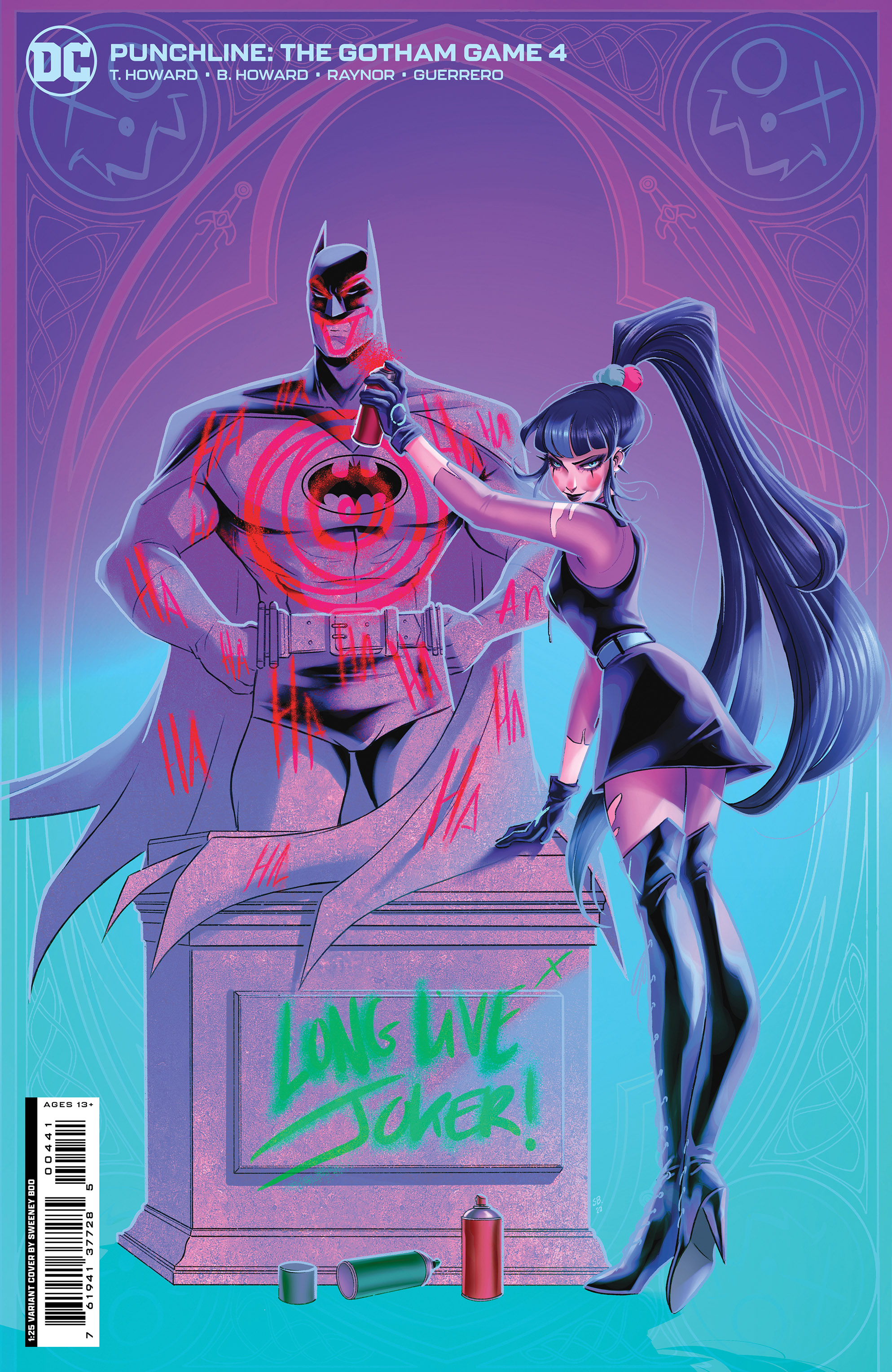 Punchline The Gotham Game #4 Cover D 1 for 25 Incentive Sweeney Boo Card Stock Variant (Of 6)