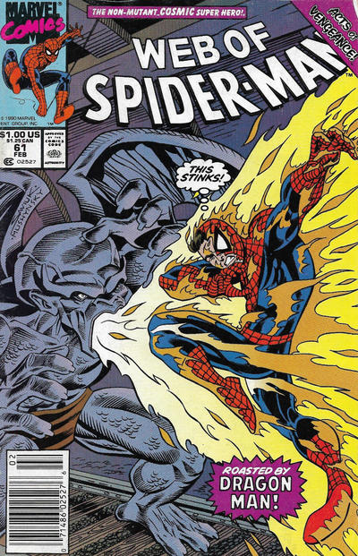 Web of Spider-Man #61 [Newsstand]-Very Good (3.5 – 5)