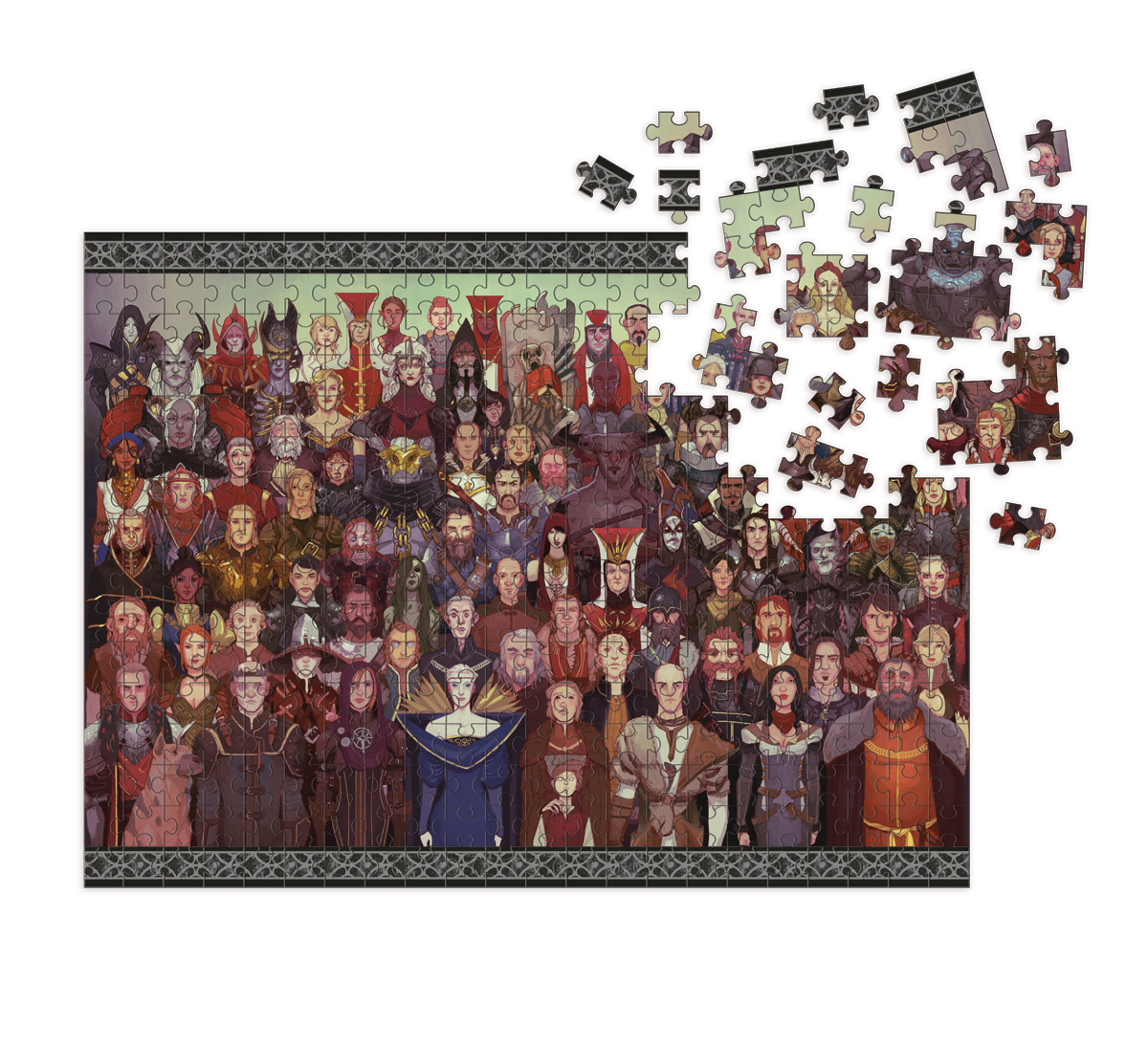Dragon Age Cast of Thousands 1000 Pc Deluxe Puzzle