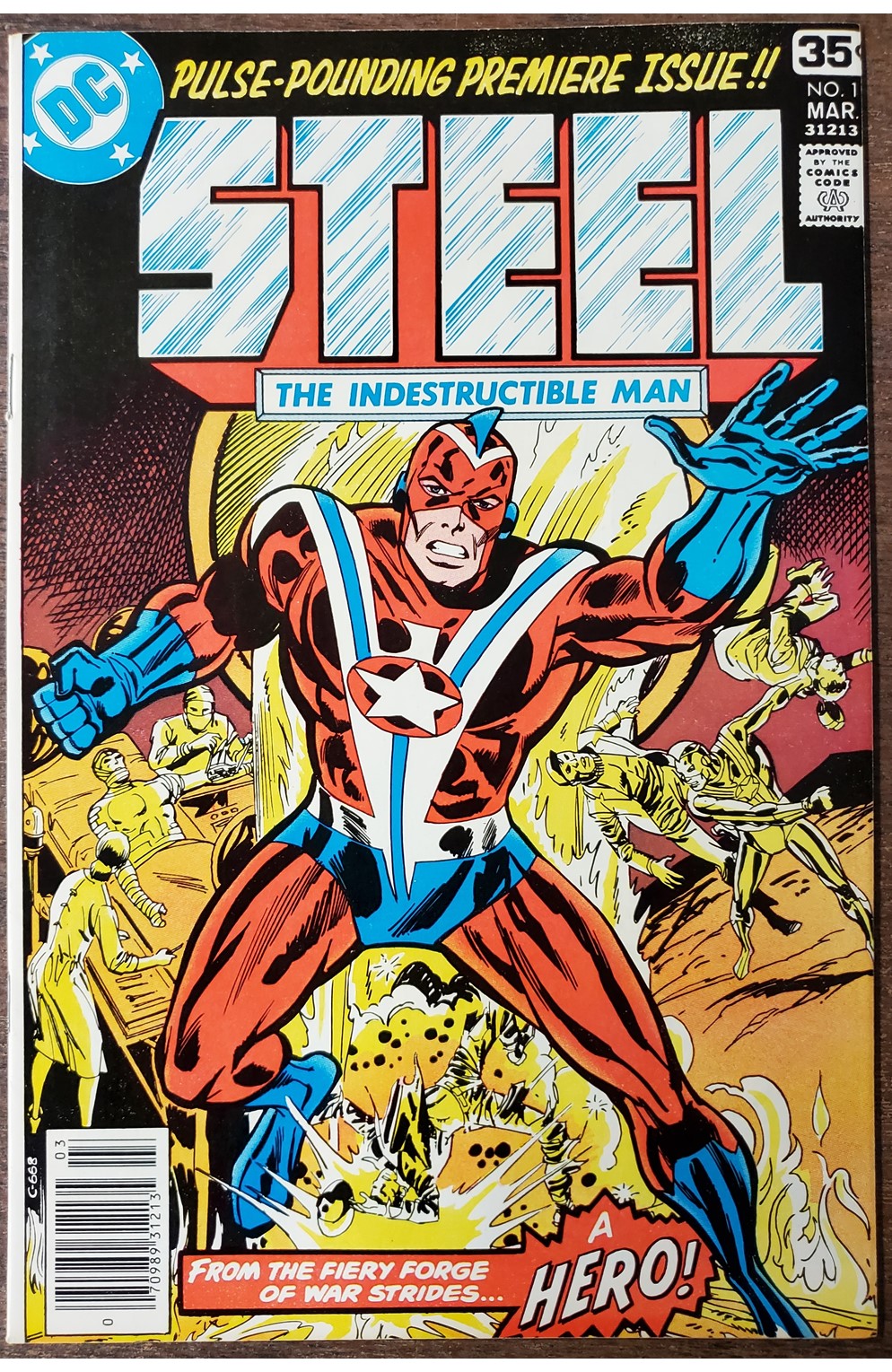 Steel The Indestuctible Man #1 (DC 1978) 1st App Commander Steel