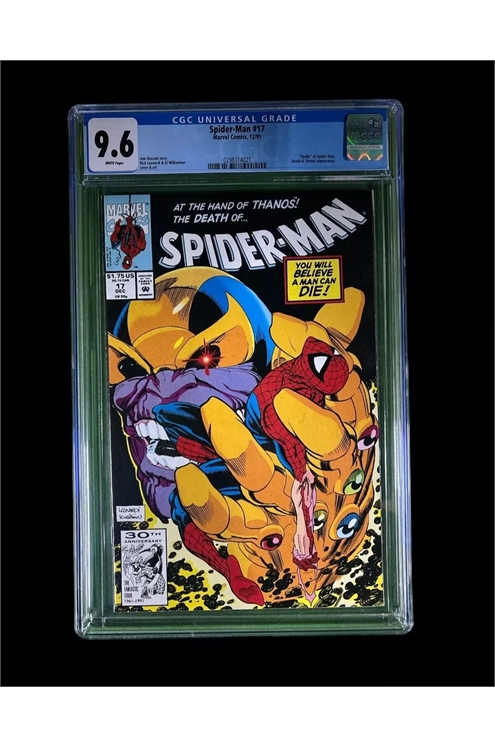 Cgc Graded 9.6 Spider-Man #17 Marvel Comics 1991