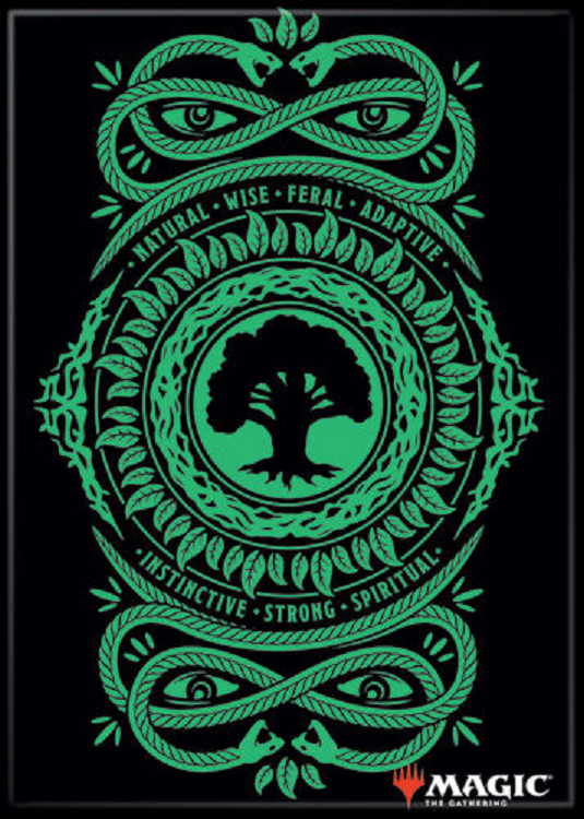 Magic the Gathering Forest Symbol Magnet