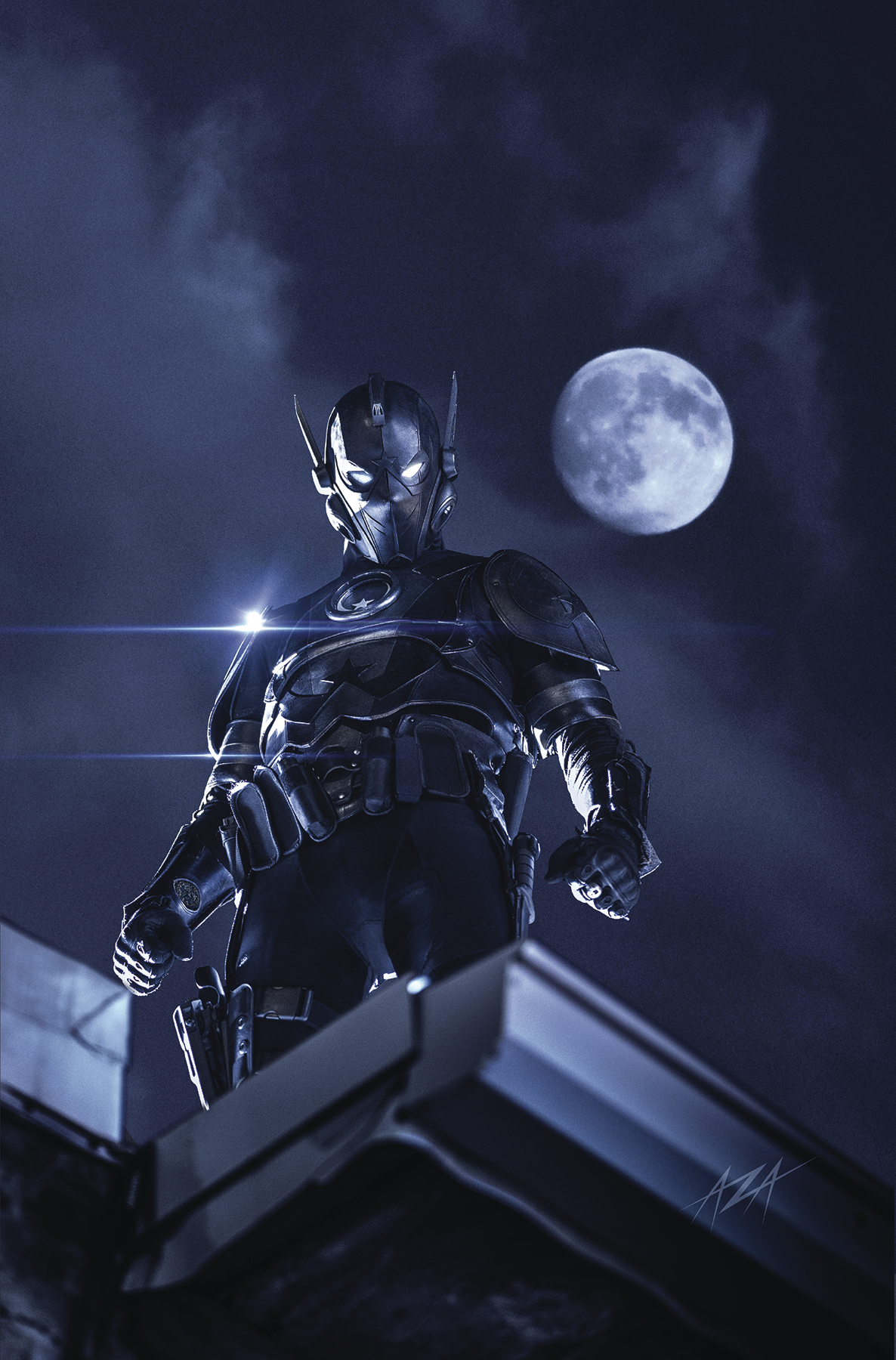 Batman Arkham Knight Moonlight UHD 8K Wallpaper 