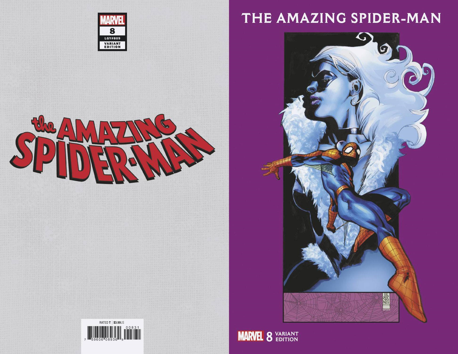 Amazing Spider-Man #8 Jg Jones Black Cat Variant (2018)