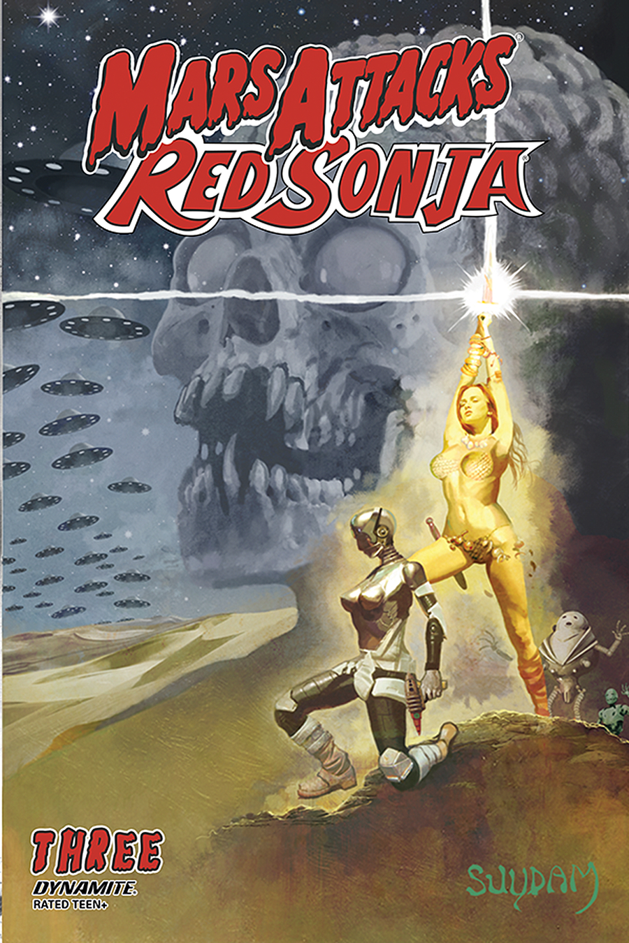 Mars Attacks Red Sonja #3 Cover A Suydam