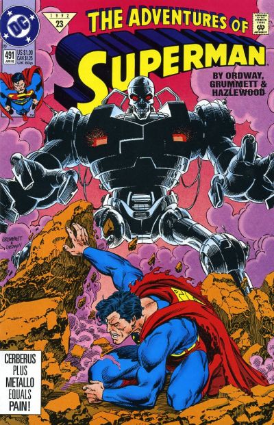 Adventures of Superman #491 [Direct]-Very Fine (7.5 – 9)