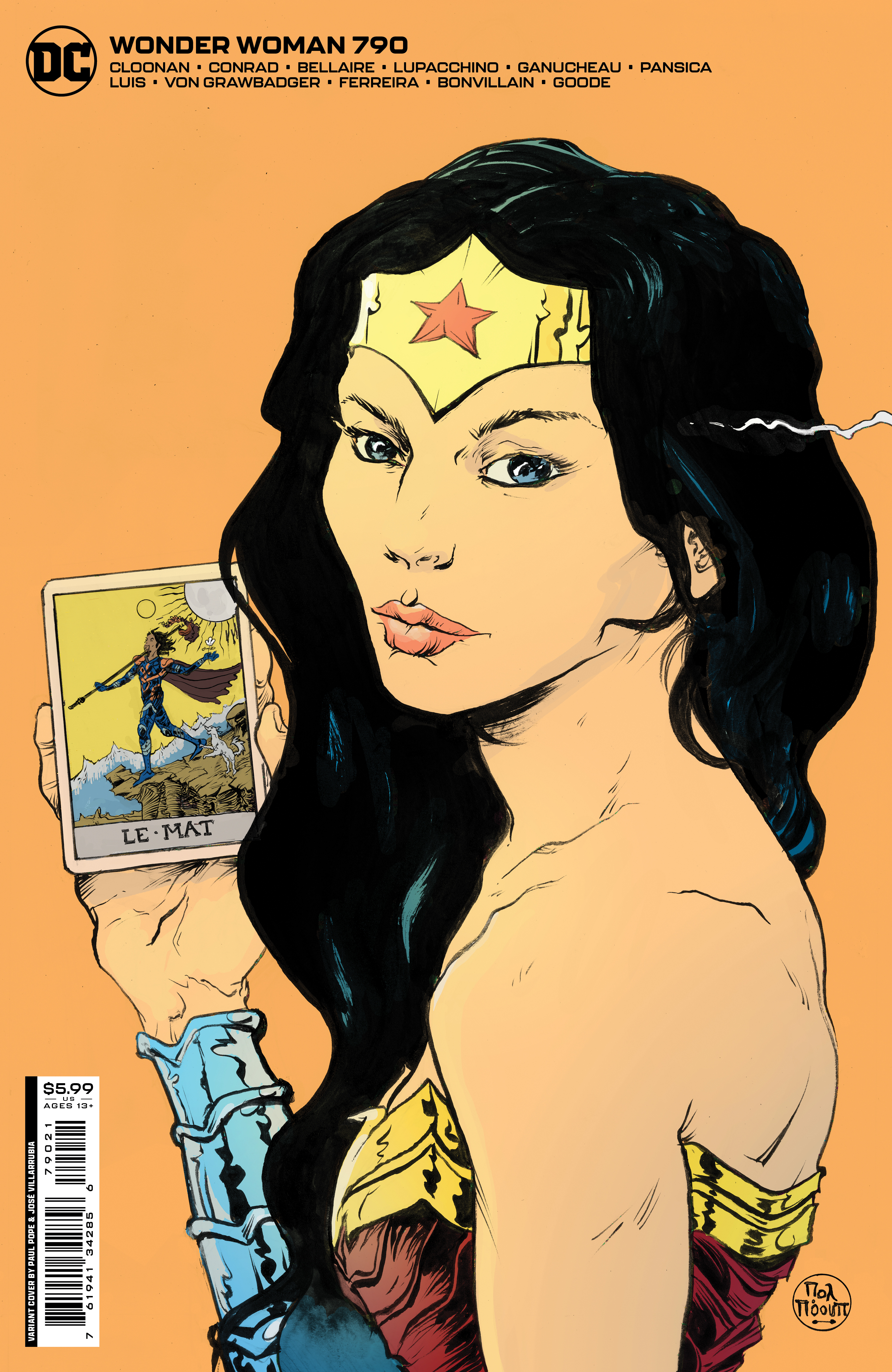 Wonder Woman #790 Cover B Paul Pope Card Stock Variant (2016)