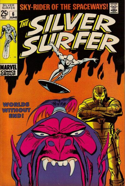 The Silver Surfer #6 (1968)-Fine (5.5 – 7)