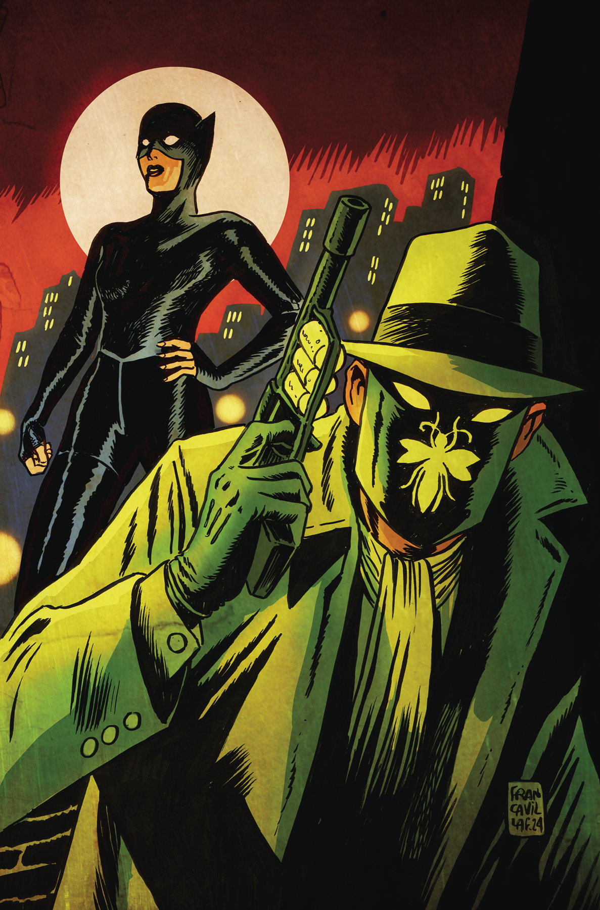 Green Hornet Miss Fury #1 Cover I Francavilla Limited Virgin