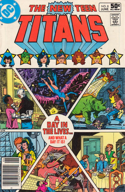 The New Teen Titans #8 [Newsstand](1980)-Fine (5.5 – 7)