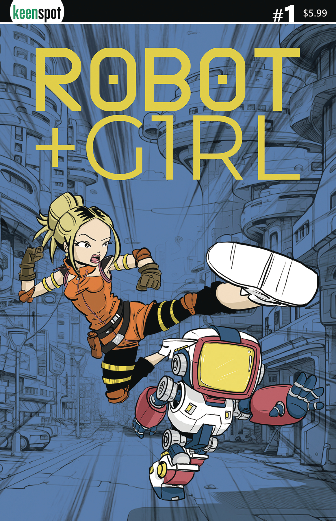 Robot + Girl #1 Cover C Mike White