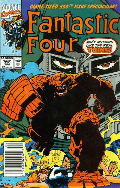 Fantastic Four #350 [Newsstand]-Fine (5.5 – 7)