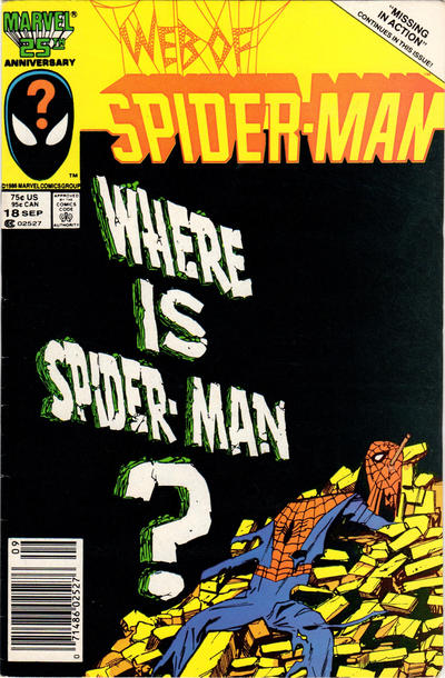 Web of Spider-Man #18 [Newsstand] - Fn- 