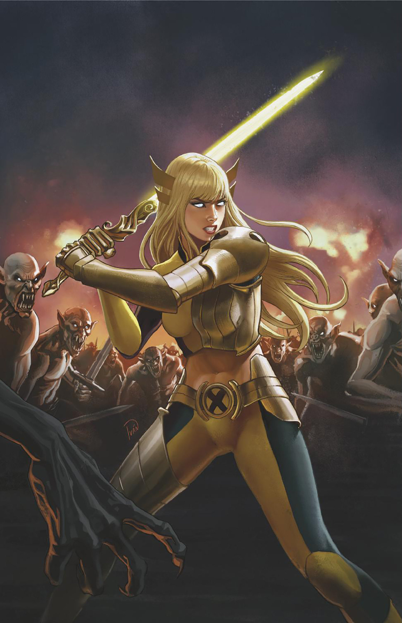 X-Men: Blood Hunt - Magik #1 Ivan Talavera Magik Virgin Variant (Blood Hunt) 1 for 50 Incentive