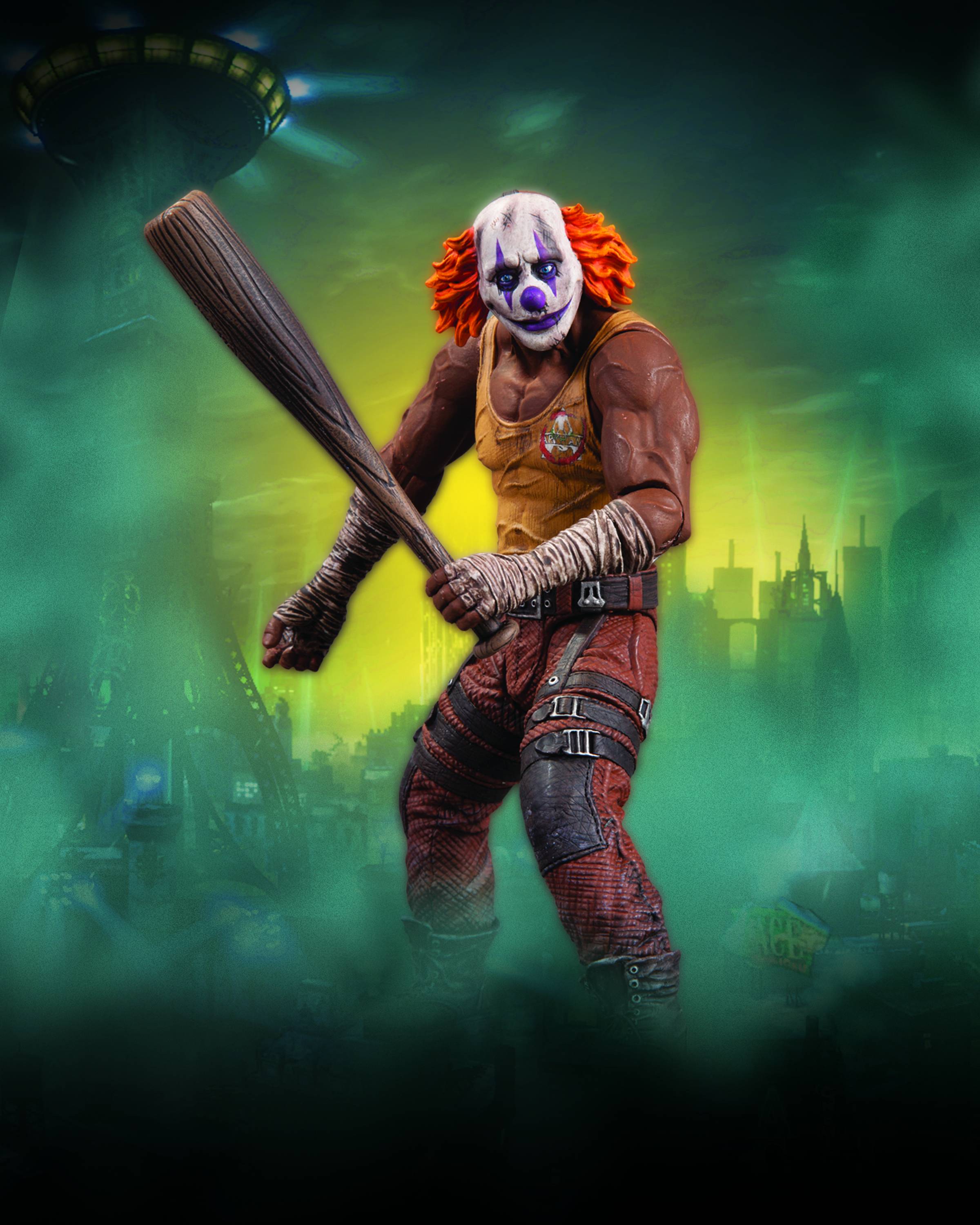 Batman Arkham City Series 3 Clown Thug With Bat Action Figure