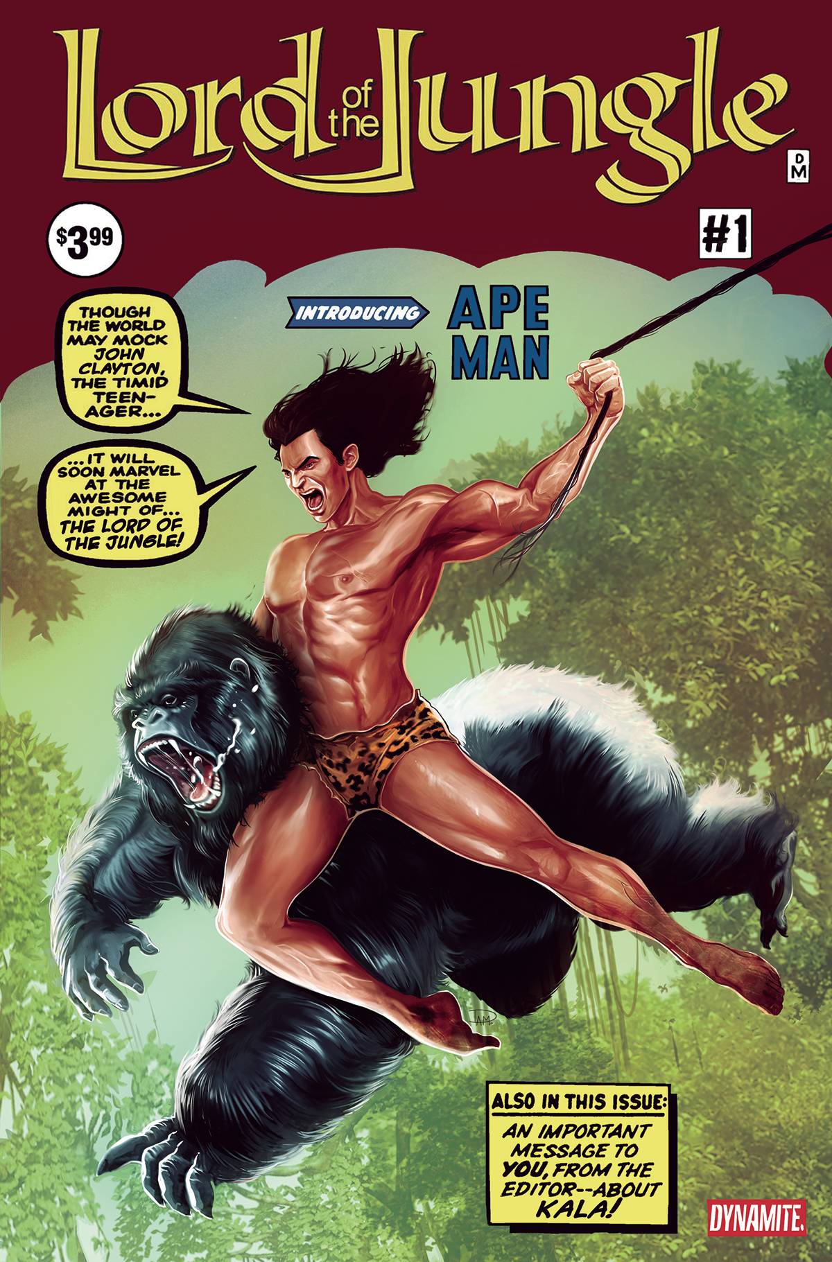Lord of the Jungle #1 Cover R Last Call Bonus Maine Action Figure #15 Homage