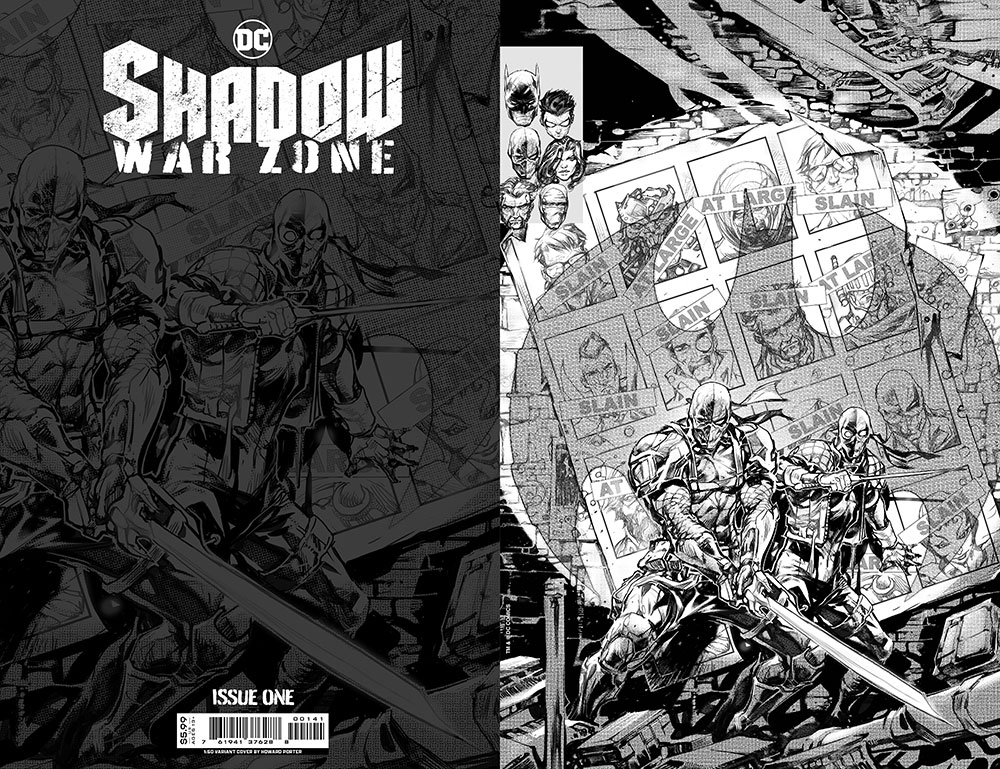 Shadow War Zone #1 (One Shot) Cover D Incentive 1 For 50 Howard Porter Black & White X-Men Homage Variant
